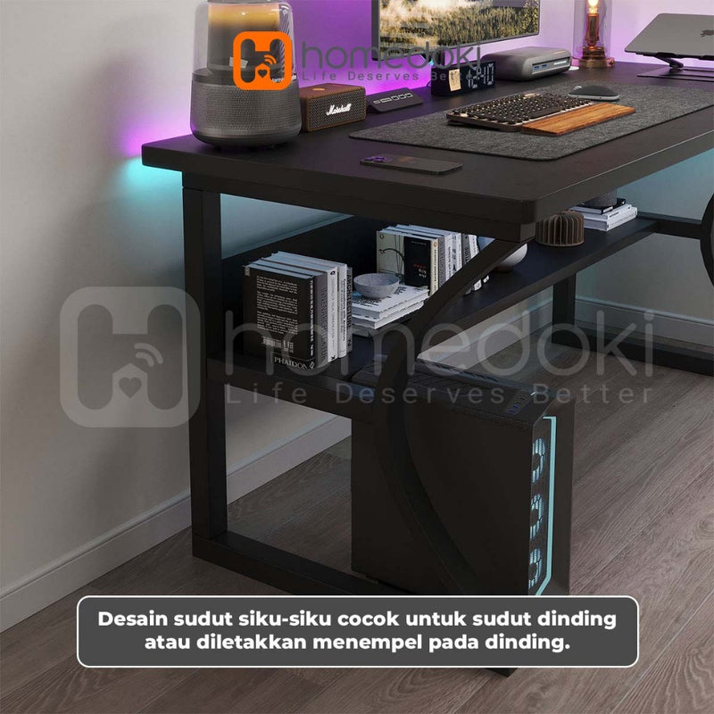 Homedoki Meja Tamu Minimalis/Meja Komputer/Meja Kerja/Meja Gaming/Meja Laptop