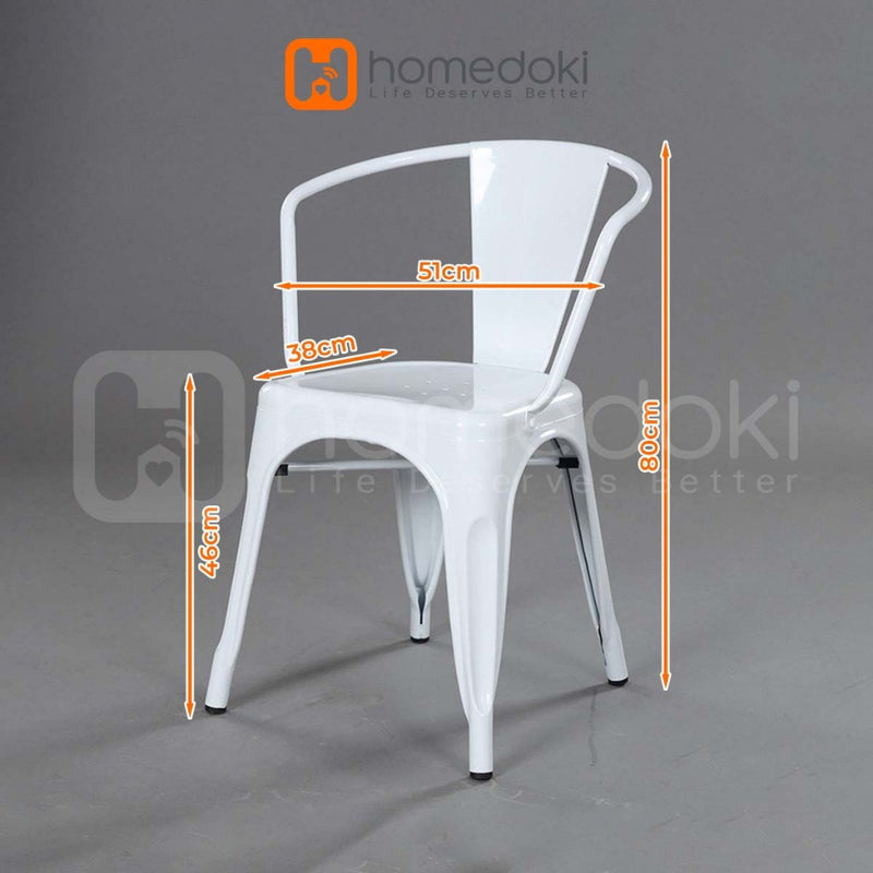 Homedoki Kursi Bar/Kursi Cafe/Kursi Makan Minimalis/Kursi Makan Besi/Kursi Kantor