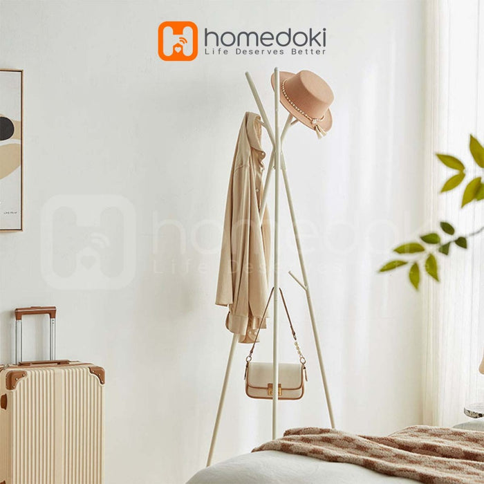 Homedoki Gantungan Baju Berdiri/Hanger Baju Aesthetic/Rak Baju Gantung/Rak Gantungan Baju