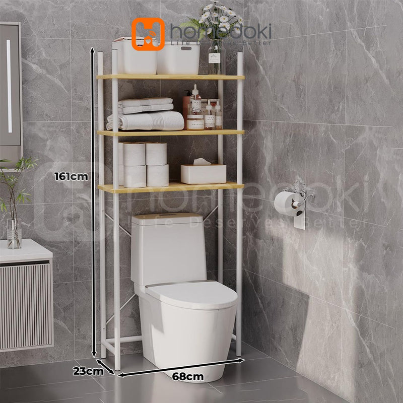 Homedoki Rak Toilet / Rak Kamar Mandi / Rak Penyimpanan Serbaguna / Rak Toilet Organizer Kamar Mandi