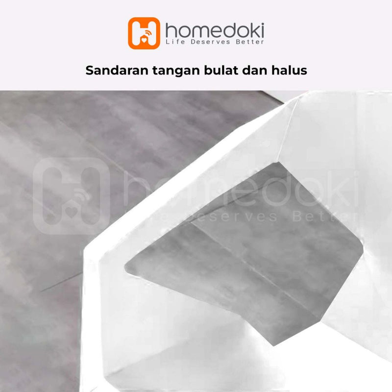 Homedoki Kursi Plastik/Kursi Makan/Kursi Outdoor/Kursi Plastik Sandaran