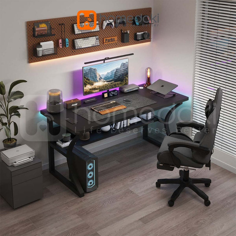 Homedoki Meja Tamu Minimalis/Meja Komputer/Meja Kerja/Meja Gaming/Meja Laptop