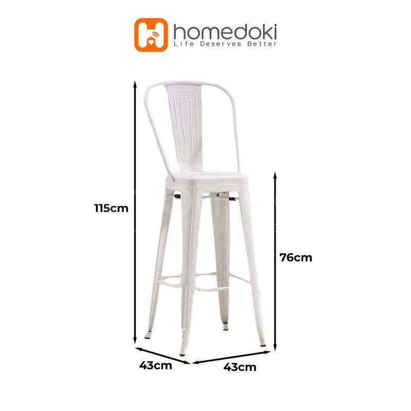 Homedoki Kursi Bar /Kursi Teras/ Kursi Makan / Kursi Outdoor/ Kursi Cafe