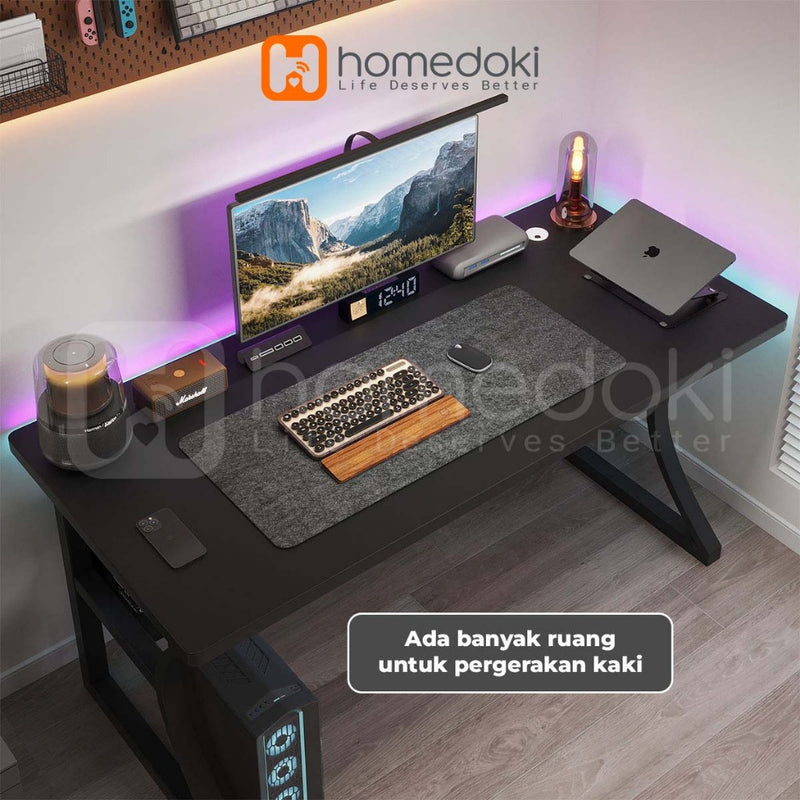 Homedoki Meja Tamu Minimalis/Meja Komputer/Meja Kerja/Meja Gaming/Meja Laptop