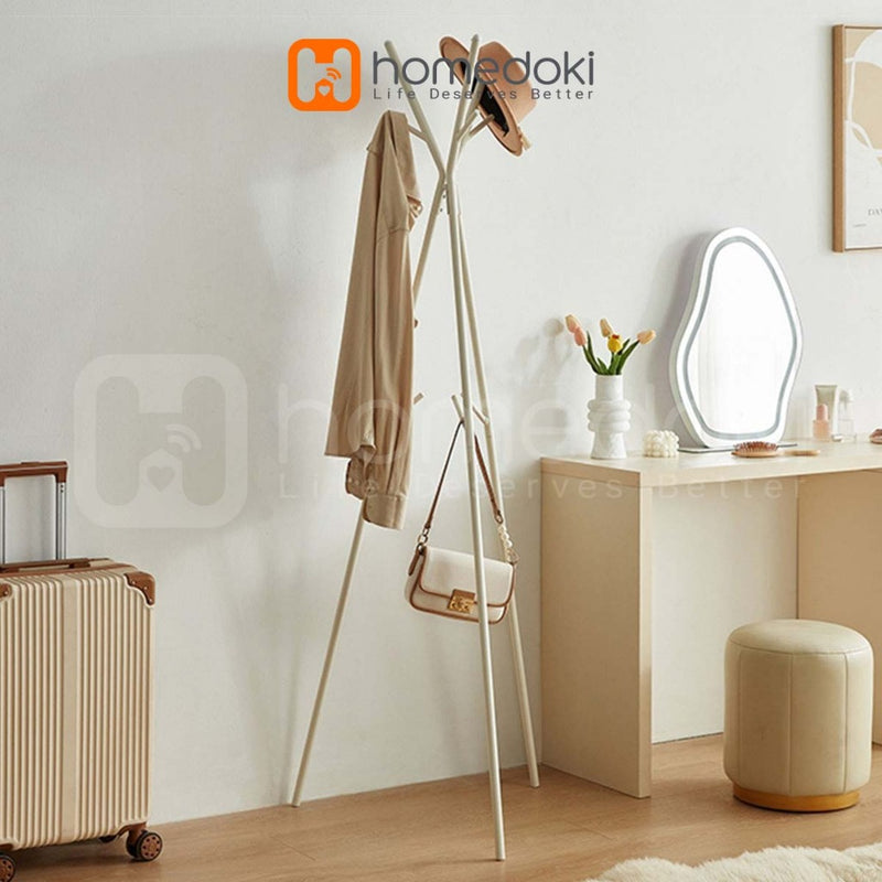 Homedoki Gantungan Baju Berdiri/Hanger Baju Aesthetic/Rak Baju Gantung/Rak Gantungan Baju