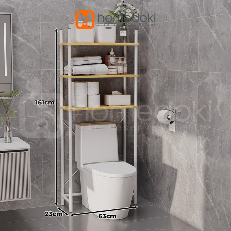 Homedoki Rak Toilet / Rak Kamar Mandi / Rak Penyimpanan Serbaguna / Rak Toilet Organizer Kamar Mandi