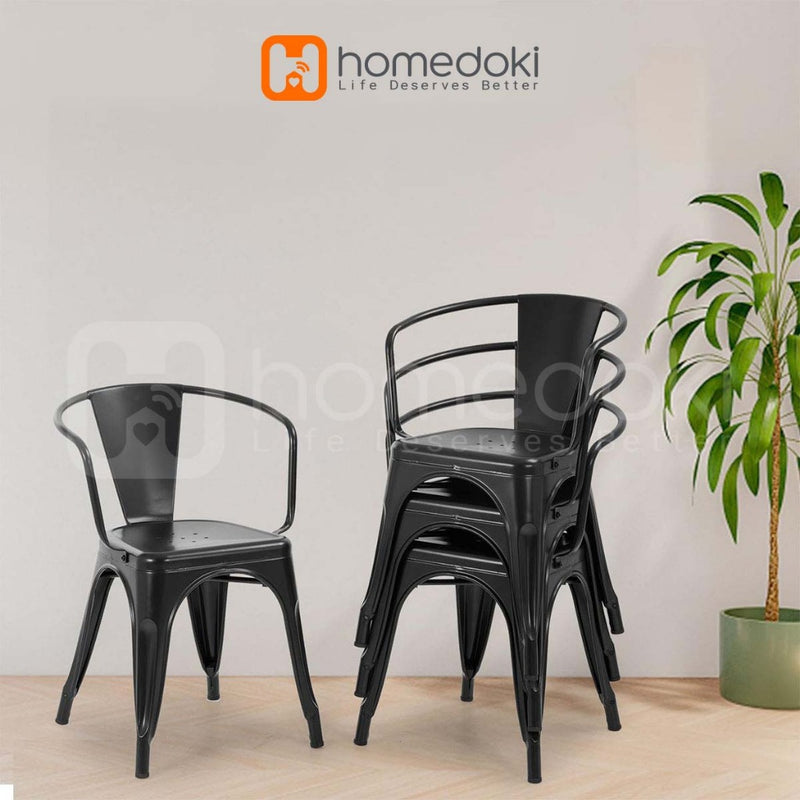 Homedoki Kursi Bar/Kursi Cafe/Kursi Makan Minimalis/Kursi Makan Besi/Kursi Kantor