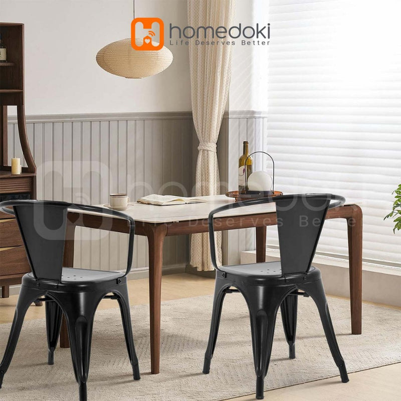 Homedoki Kursi Bar/Kursi Cafe/Kursi Makan Minimalis/Kursi Makan Besi/Kursi Kantor