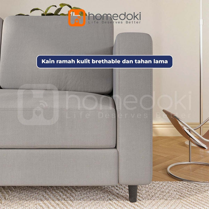 Homedoki Sofa Untuk 2 Orang/Sofa Minimalis Modern/Sofa Kecil/Sofa Ruang Tamu