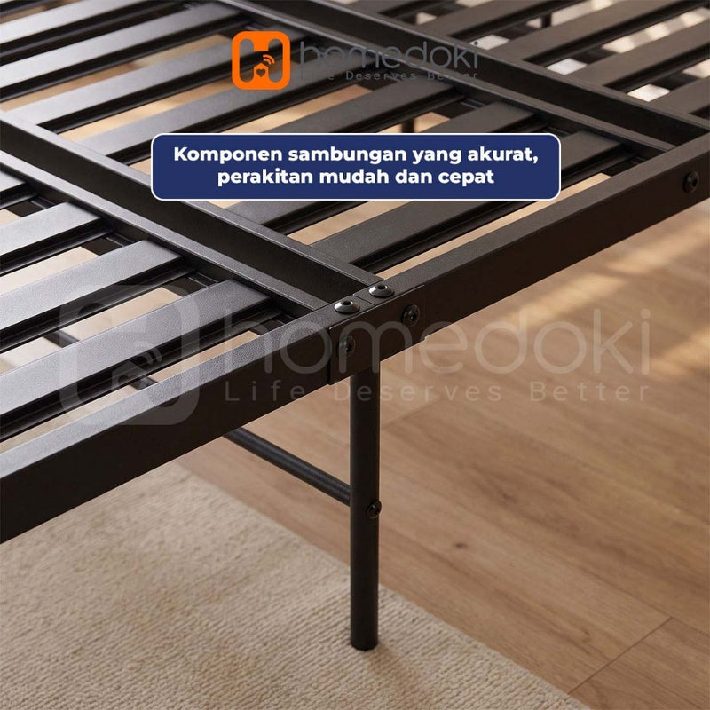 Homedoki STRUXBED Series/dipan tempat tidur/Sofa tempat tidur rangka besi bergaya modern/ Minimalis Kuat Kokoh