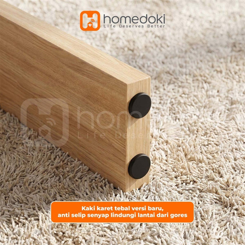 Homedoki Meja Tamu/Meja Ruang Tamu/Meja Tamu Kayu/Meja Sofa Ruang Tamu/Meja Kopi Dua Tingkat/Meja Tamu Apartemen Kecil