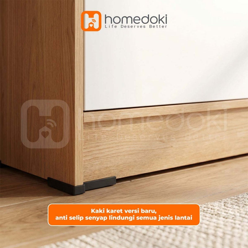 Homedoki Lemari Sepatu Minimalis Aesthetic / Rak Sepatu / Rak Sepatu Susun Tertutup / Lemari Susun/Lemari Sepatu Dengan Tutup Atas Lipat