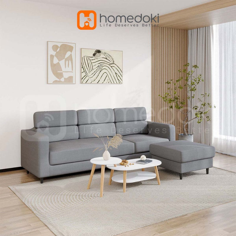 Homedoki Sofa Ruang Tamu/Sofa Minimalis Ruang Tamu/Sofa Aesthetic/Sofa Persegi Panjang