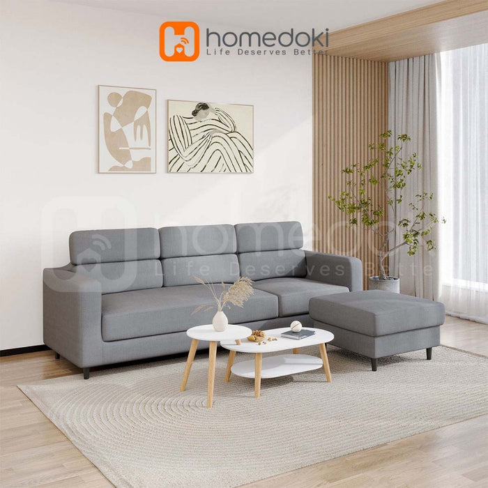 Homedoki Sofa Ruang Tamu/Sofa Minimalis Ruang Tamu/Sofa Aesthetic/Sofa Persegi Panjang