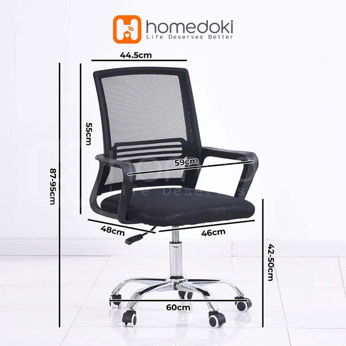 Homedoki Kursi Kantor /Kursi Belajar/Kursi Kerja /Kursi Gaming/ Kursi Hidrolik /Kursi Café/ Kursi Kantor Putar