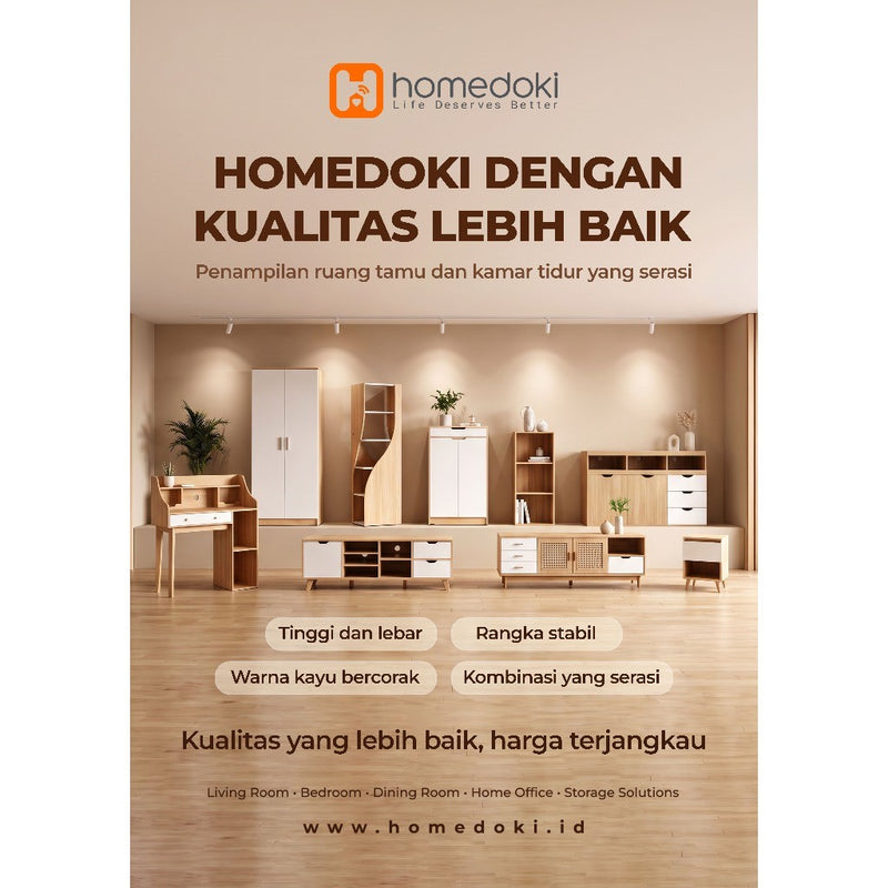 Homedoki Lemari Sudut//Lemari Pojok/Lemari Sudut Minimalis/Lemari Sudut Bentuk Unik/Rak Sudut Ruang Tamu/Rak Kayu Bentuk Unik
