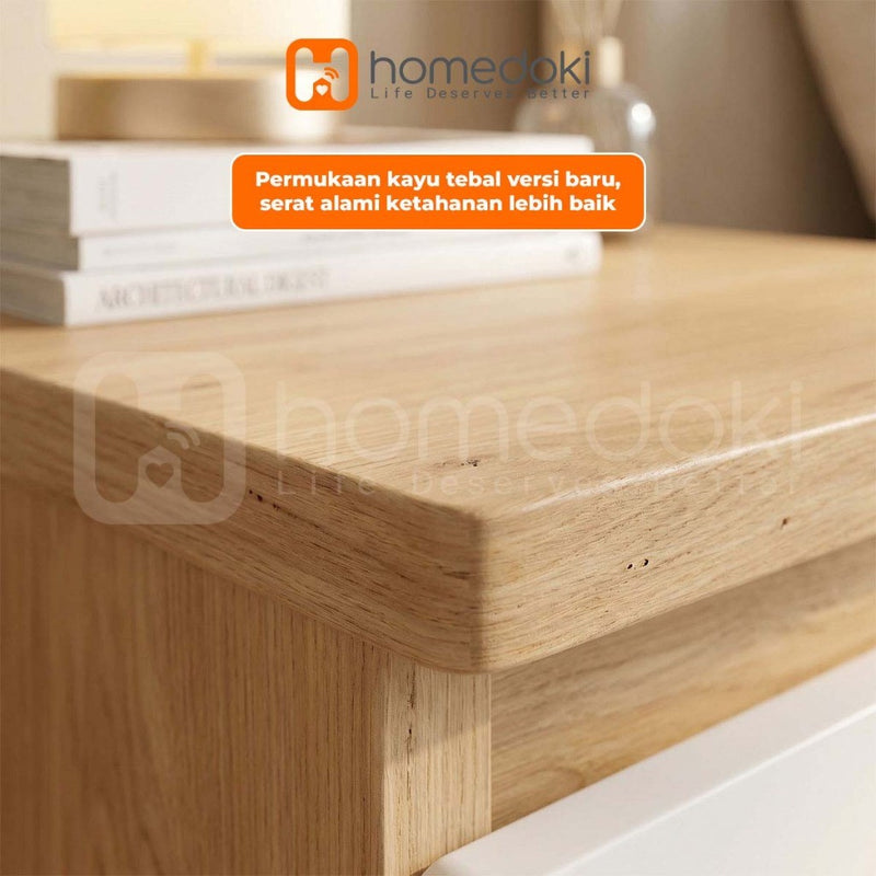 Homedoki Meja Minimalis / Meja Nakasl / Meja Kamar Tidur / Meja Kamar Aesthetic / Meja Estetik untuk Kamar