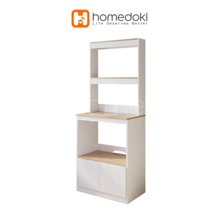 Homedoki Rak Oven Microwave / Lemari Dapur / Rak Dapur Multifungsi / Lemari Dapur Sederhana/Rak Serbaguna Penyimpanan