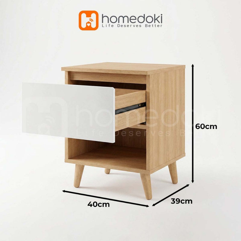 Homedoki Meja Minimalis / Meja Nakasl / Meja Kamar Tidur / Meja Kamar Aesthetic / Meja Estetik untuk Kamar