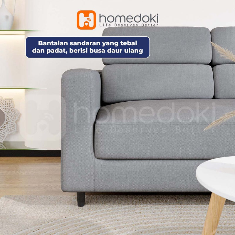 Homedoki Sofa Ruang Tamu/Sofa Minimalis Ruang Tamu/Sofa Aesthetic/Sofa Persegi Panjang
