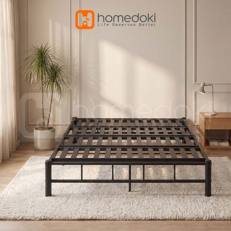 Homedoki STRUXBED Series/dipan tempat tidur/Sofa tempat tidur rangka besi bergaya modern/ Minimalis Kuat Kokoh