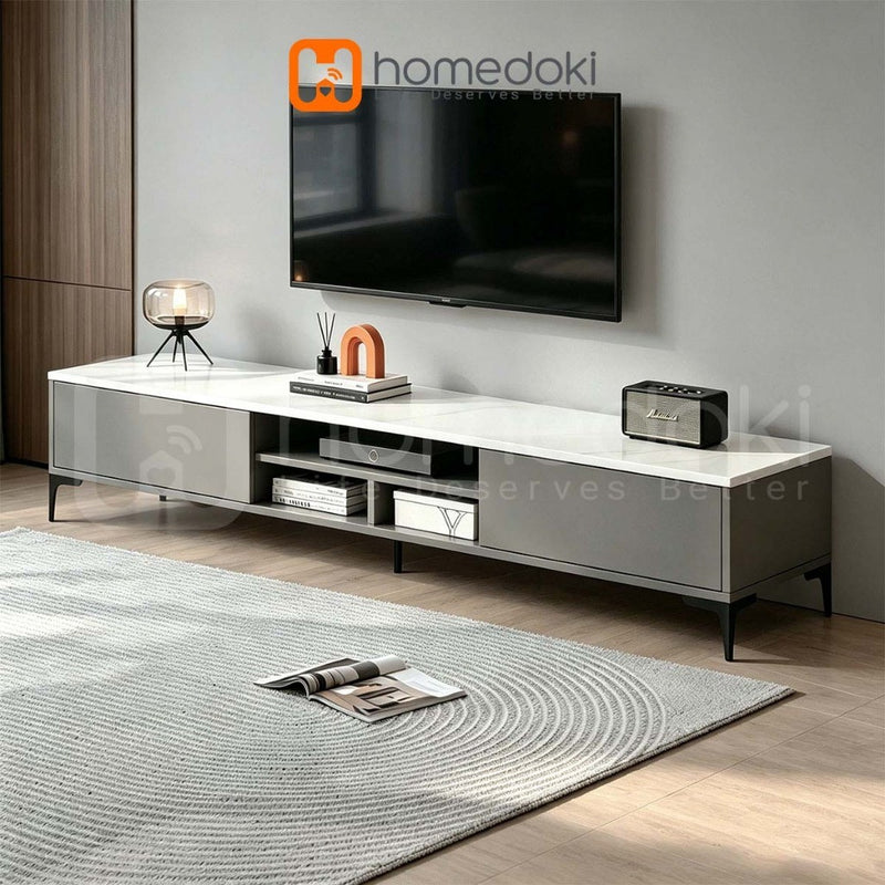 Homedoki Lemari TV/Lemari Meja TV/Lemari TV Minimalis Modern/Rak TV/Rak TV Minimalis Modern