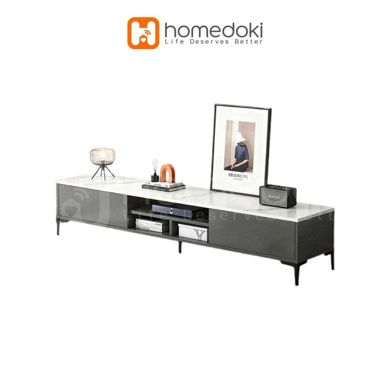 Homedoki Lemari TV/Lemari Meja TV/Lemari TV Minimalis Modern/Rak TV/Rak TV Minimalis Modern