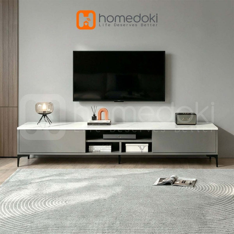 Homedoki Lemari TV/Lemari Meja TV/Lemari TV Minimalis Modern/Rak TV/Rak TV Minimalis Modern