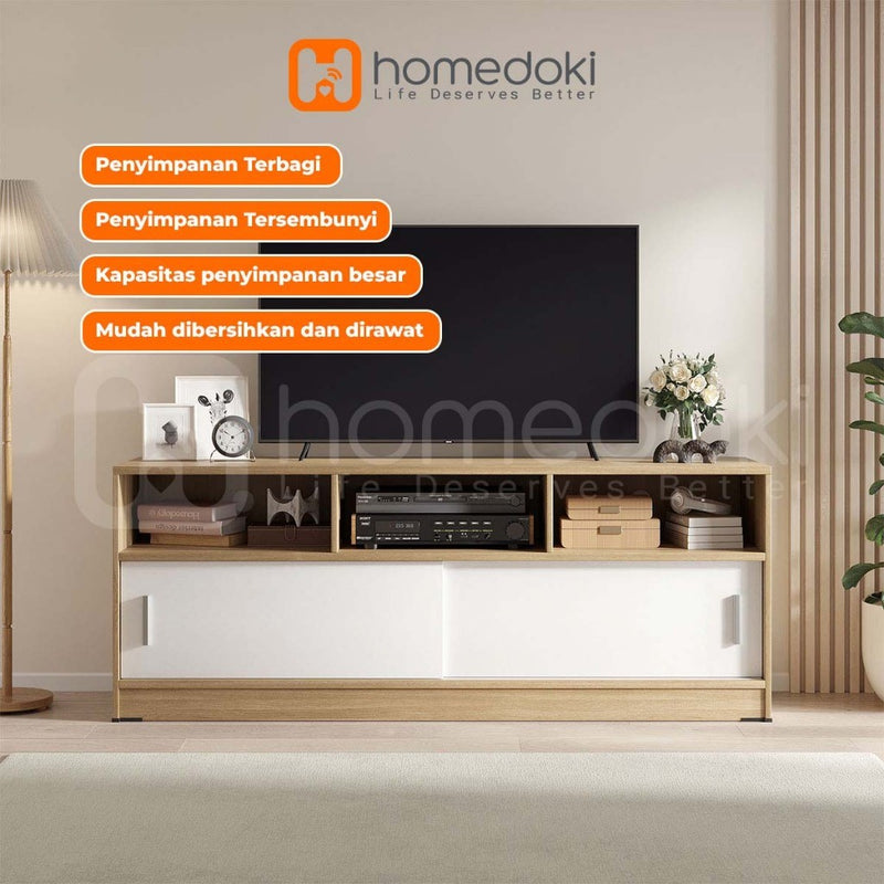 Homedoki Meja TV/Rak TV/Meja TV Minimalis Modern/Meja TV Minimalis Modern Terbaru