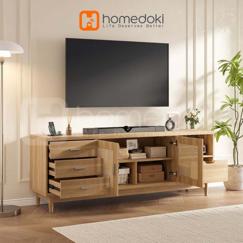 Homedoki Dudukan TV/Dudukan TV/Dudukan TV Minimalis Modern/Dudukan TV Kayu/Dudukan TV Minimalis Modern Terbaru