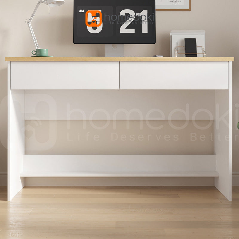 Homedoki Meja Kerja Kantor/Meja Kantor Minimalis/Meja Kerja/Meja PC/Meja120x75