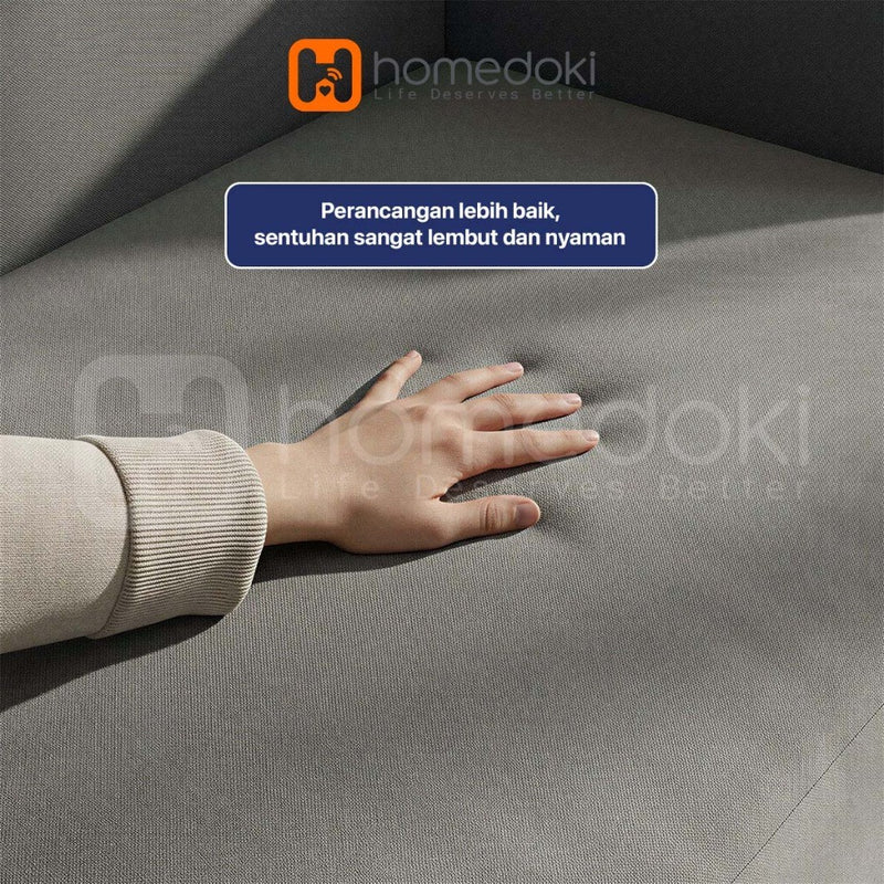 Homedoki Cover Sofa Elastis 2-Seater Abu-abu/Kursi Sofa Ruang Tamu Minimalis Modern/Sofa Minimalis Ruang Tamu