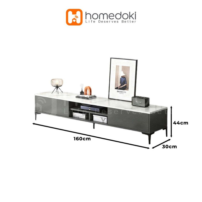Homedoki Lemari TV/Lemari Meja TV/Lemari TV Minimalis Modern/Rak TV/Rak TV Minimalis Modern