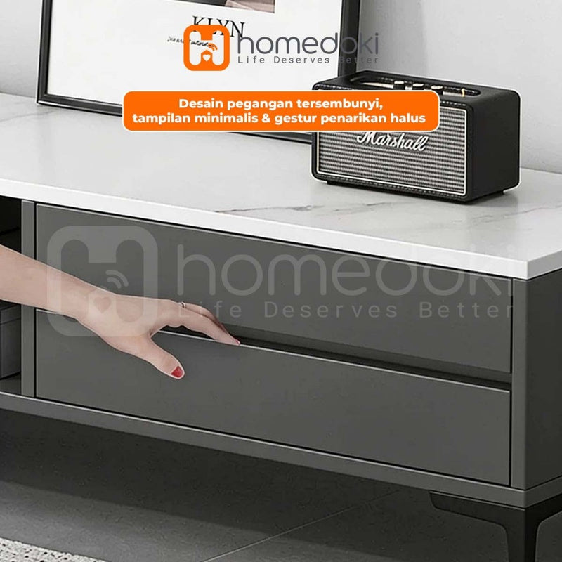 Homedoki Lemari TV/Lemari Meja TV/Lemari TV Minimalis Modern/Rak TV/Rak TV Minimalis Modern