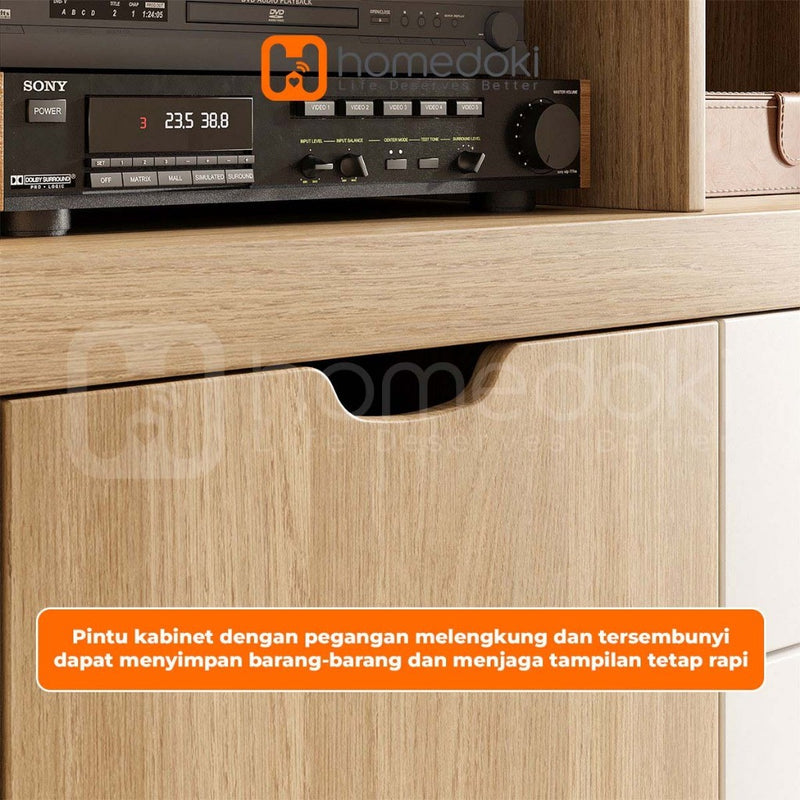 Homedoki Meja TV/Rak TV/Meja TV Minimalis Modern/Meja TV Kayu Ekonomis/Meja TV Minimalis Modern Terbaru