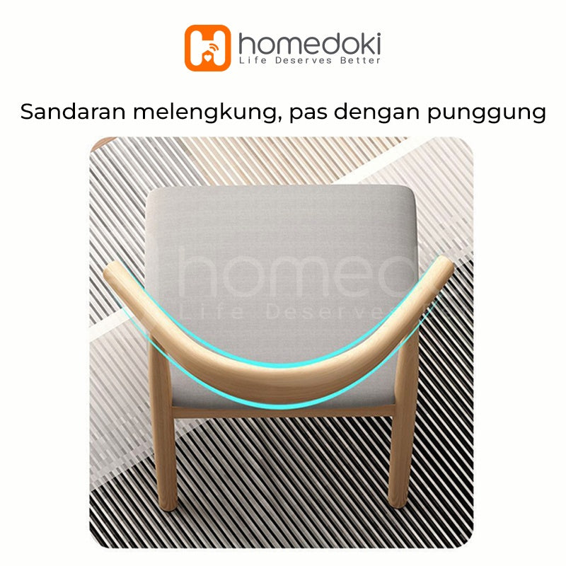 Homedoki Kursi / Kursi Makan / Kursi Kayu / Kursi Belajar / Kursi Kantor