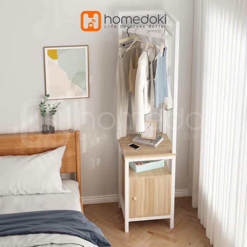 Homedoki Rak Baju / Stand Hanger / Rak Baju Gantung / Rak Pakaian / Rak Multifungsi / Rak Kabinet / Gantungan Baju Minimalis