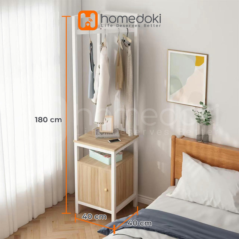 Homedoki Rak Baju / Stand Hanger / Rak Baju Gantung / Rak Pakaian / Rak Multifungsi / Rak Kabinet / Gantungan Baju Minimalis