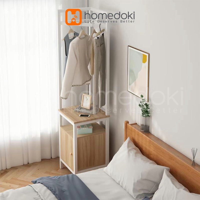 Homedoki Rak Baju / Stand Hanger / Rak Baju Gantung / Rak Pakaian / Rak Multifungsi / Rak Kabinet / Gantungan Baju Minimalis