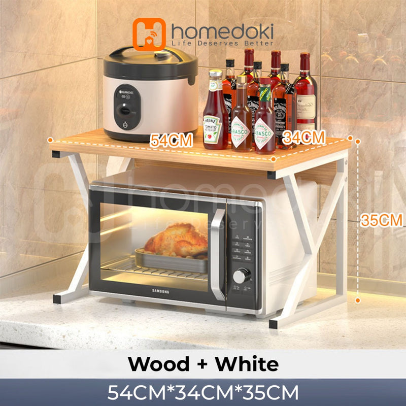Homedoki Rak Dapur Minimalis / Rak Microwave / Rak Serbaguna Minimalis / Rak Bumbu Dapur