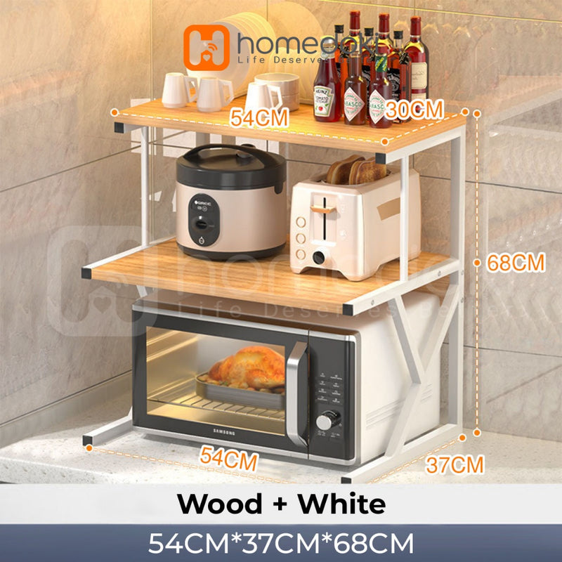 Homedoki Rak Dapur Minimalis / Rak Microwave / Rak Serbaguna Minimalis / Rak Bumbu Dapur