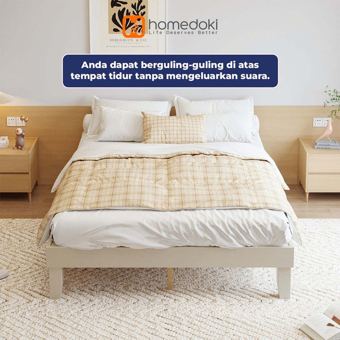 Homedoki NORDICBED Series  Dipan/ Ransel Tempat Tidur Kayu/Sandaran Ranjang Tempat Tidur/Divan Kasur