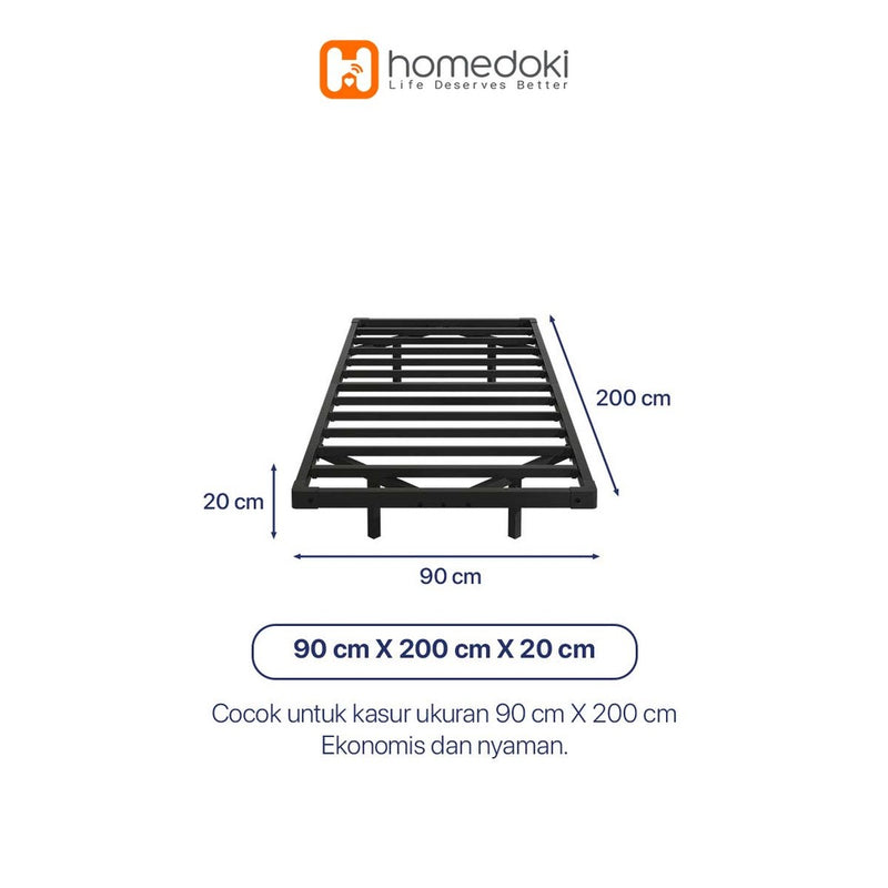 Homedoki CLBED  Series / Ranjang / Tempat Tidur Besi / Divan Kasur / Dipan Tempat Tidur