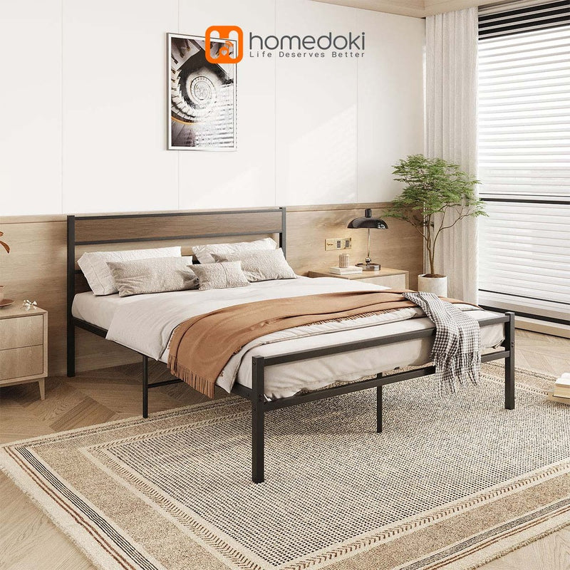 Homedoki Retro Series / Dipan Tempat Tidur /Sandaran Ranjang Besi/Dipan Dengan Sandaran/Divan Kasur