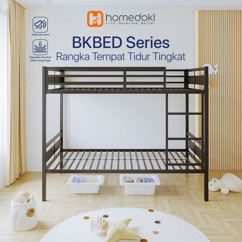 Homedoki CloudBed Series / Dipan Ranjang / Tingkat Susun 2 Tempat Tidur / Tingkat Besi Tingkat Ranjang