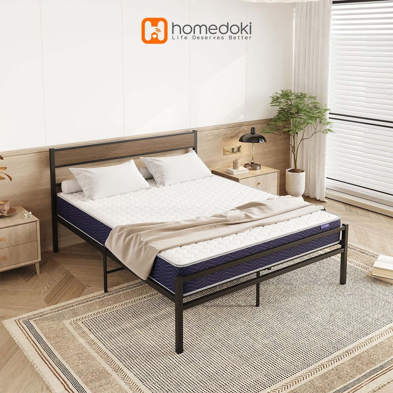 Homedoki Retro Series / Dipan Tempat Tidur /Sandaran Ranjang Besi/Dipan Dengan Sandaran/Divan Kasur
