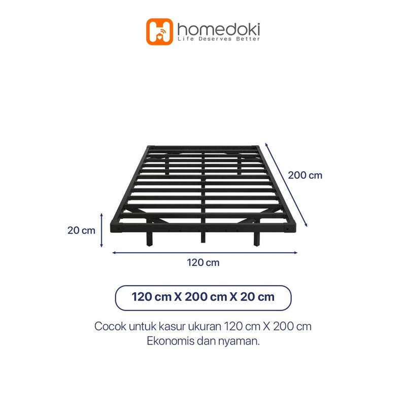 Homedoki CLBED  Series / Ranjang / Tempat Tidur Besi / Divan Kasur / Dipan Tempat Tidur