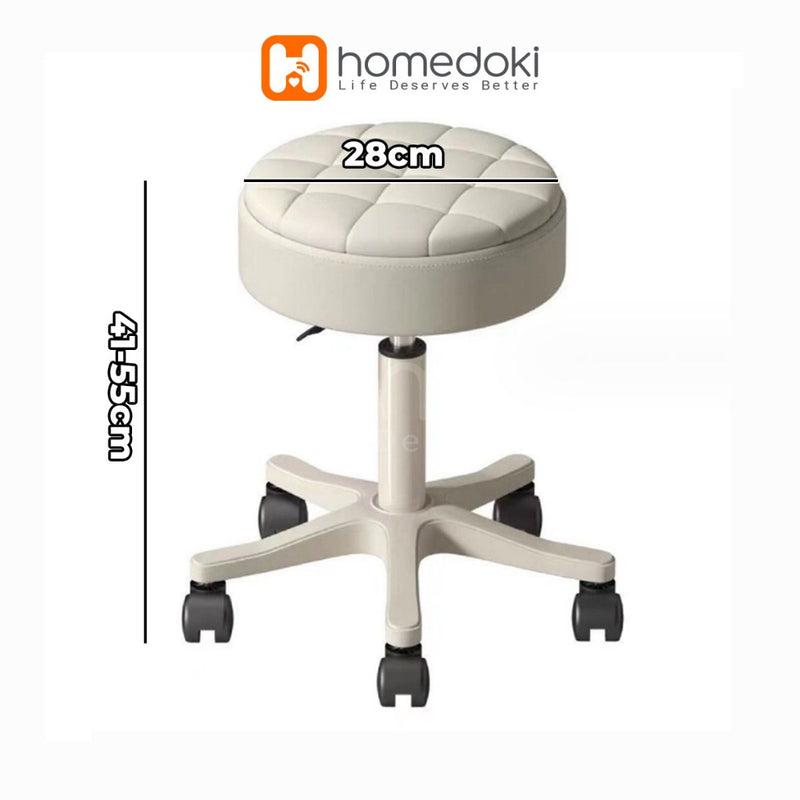 Homedoki Kursi Belajar Roda / Kursi Bar / Kursi Aesthetic / Kursi Salon / Kursi Makan