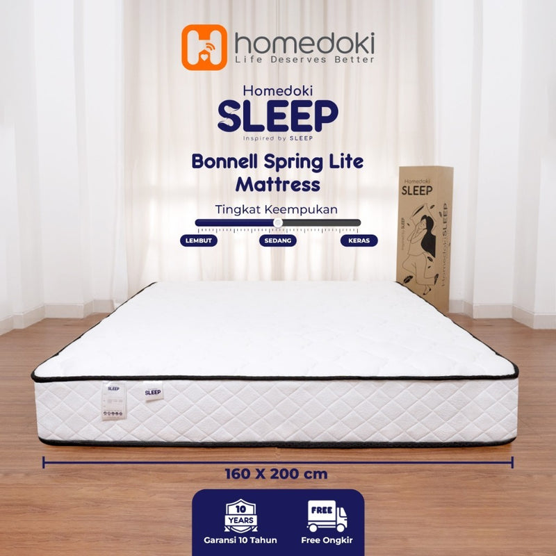 Homedoki Bonnell Spring / Kasur Spring Bed / Kasur Box / Tebal 20cm / Spring Bed 180x200