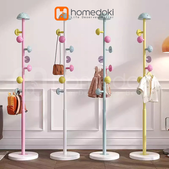 Homedoki Gantungan Baju Berdiri/Hanger Baju Aesthetic/Rak Gantungan Baju/Rak mantel jamur